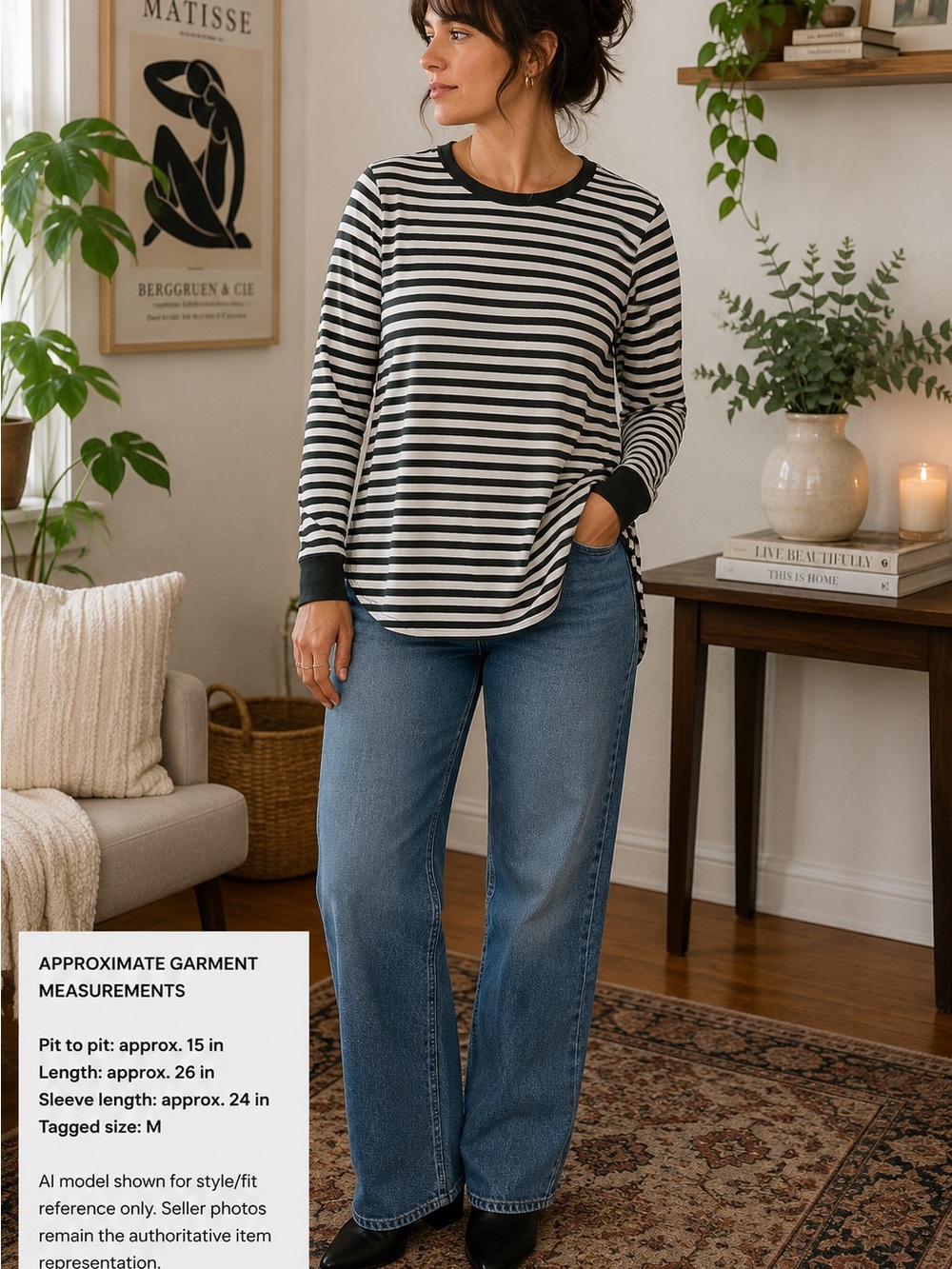 Madewell Whisper Cotton Striped Long Sleeve Tee